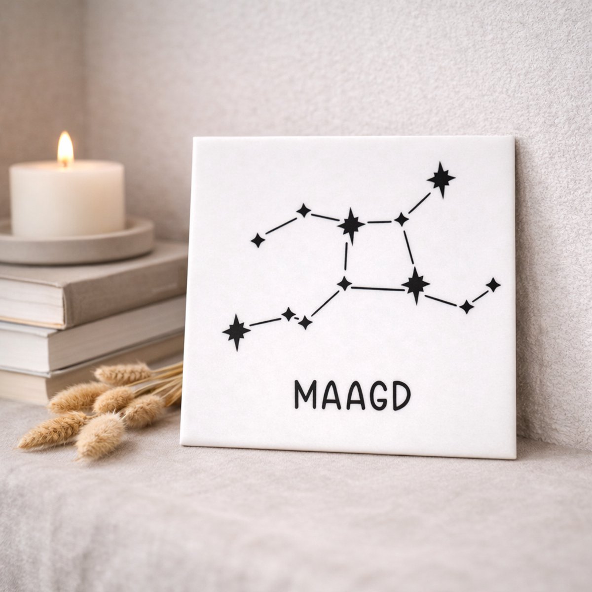 Tegeltje met sterrenbeeld - Maagd