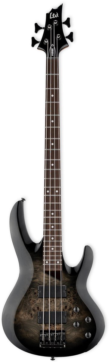 ESP LTD B-204DX Black Burst elektrische basgitaar