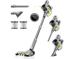 Draadloze Steelstofzuiger – 26 kPa – 250W Borstelloze Motor – 40 Min – LED Display