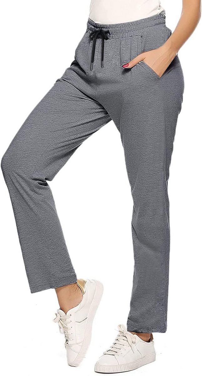 Dames Katoenen Sportbroeken Joggingbroek Elastische Broeken voor Jogging, Fitness, Yoga, en Hardlopen — afbeelding 4