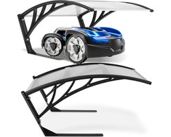 tectake® Garage voor Robotmaaier - Grasmaaier Carport - Robot Maaier Laadstat...