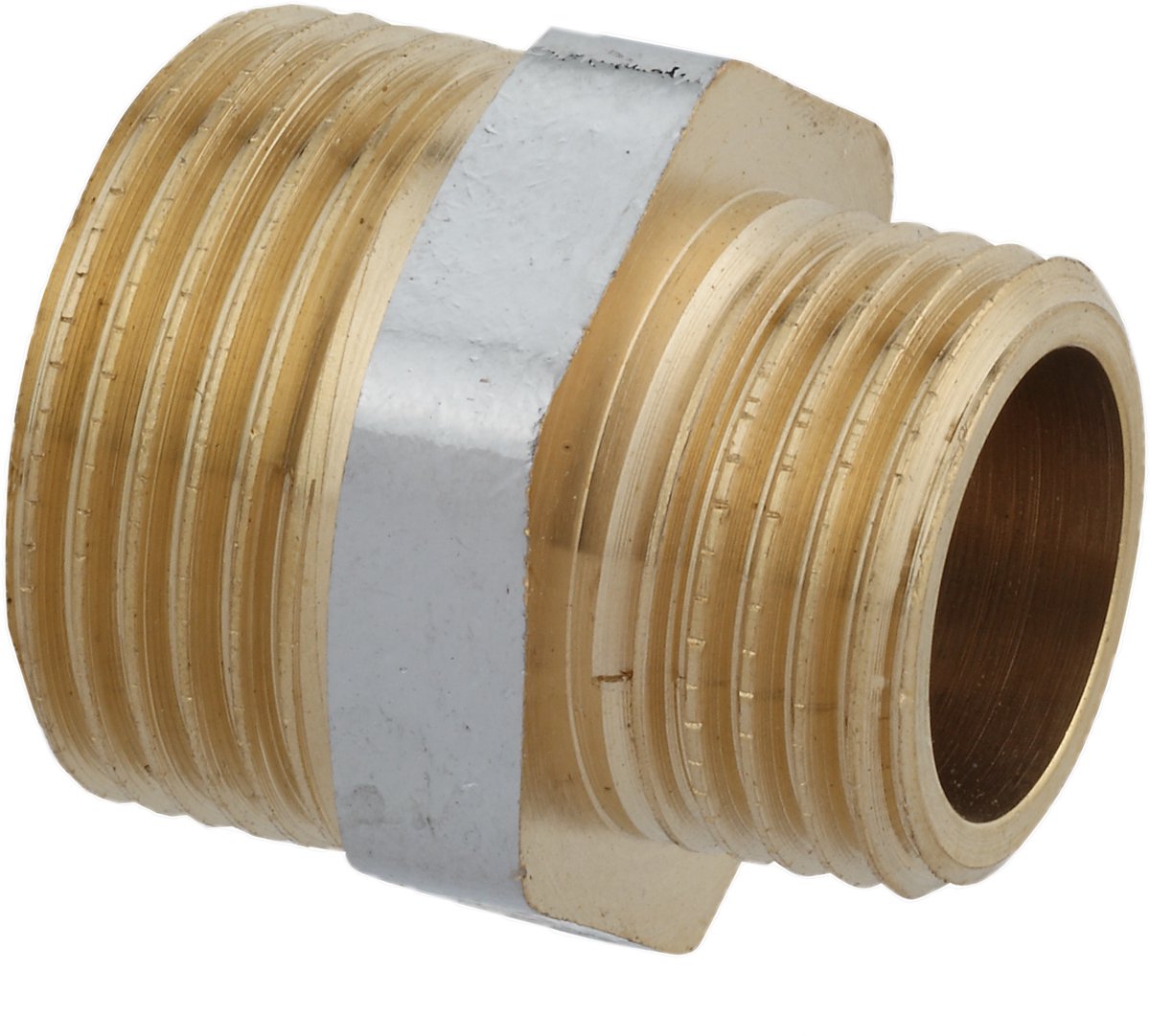 KIRCHHOFF MS Dubbele Reduceernippel - Chroom - 3/4"BU x 1/2"BU