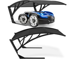 tectake® Garage voor Robotmaaier - Grasmaaier Carport - Robot Maaier Laadstat...