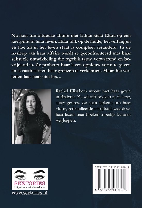Achterkant van het boek 'Ja, Mevrouw' met auteur foto, uitgeverslogo en ISBN.