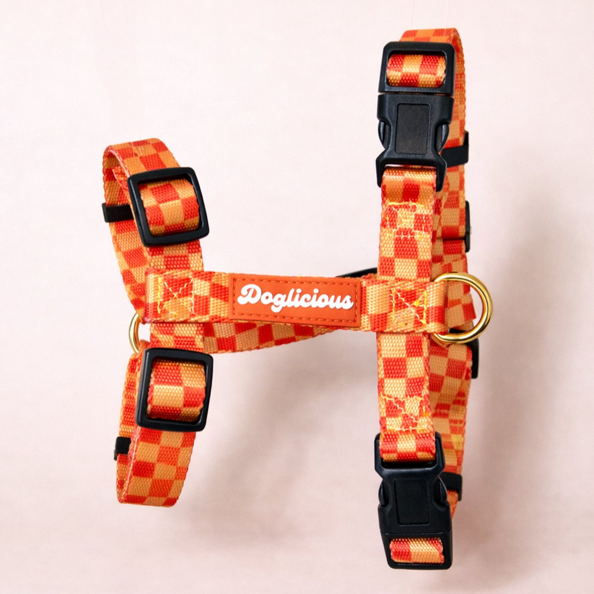 Doglicious - Sunset Swirl Hondentuigje - Oranje met Rood - M
