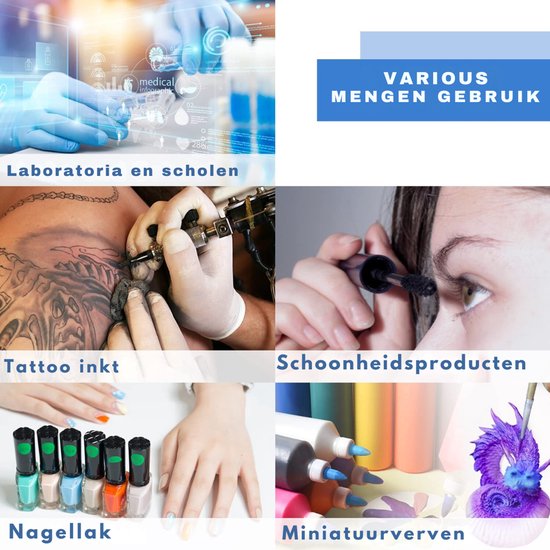 Aura® Mini Vortex Mixer - Laboratorium Mixer - Paint Shaker - Nagellak Schudder - Vortex Shaker - Incl. 120 Reageerbuisje - Paint Mixer - Grijs- 26cm X 19cm X 15cm; 1.27 kg van Aura — afbeelding 5