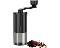 Koffiemolen Handmatig - Bonenmaler voor Koffiebonen - Instelbare maalgraad - Comfortabele en draagbare joystick - Stevig en duurzaam - zwart