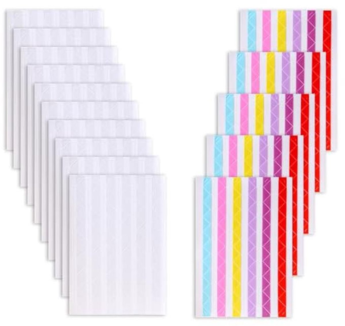 Zelfklevende Transparante Fotohoeken - 1530 Stuks voor Fotoalbums en Creatief Werk
