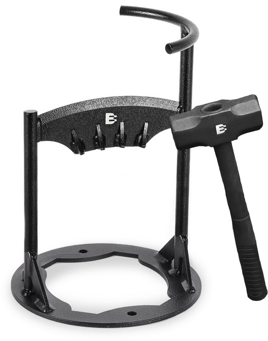 Boloning® Houtklover - Inclusief Hamer - Houtsplijter - Houtklover voor aanmaakhout - Houtkliever - Hout klover - Houtklover muur - Kloofmachine - Kloofwig - Splijtwig - Houtklover manueel