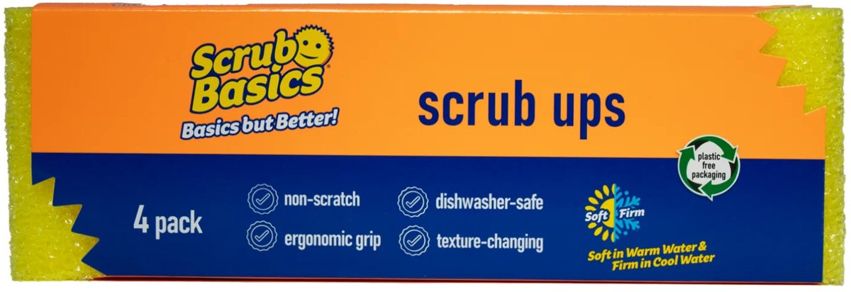 Scrub Daddy - Scrub Ups - Schoonmaakspons - Krasvrij - Huishoudspons