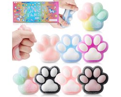 Happy Trendz® Taba Squishy Hondenpoot – 2 stuks – Multi Kleuren + Mystery Extra Color – Super Soft Slow Rising – Fidget & TikTok - Mochi Moochie Big Feeling