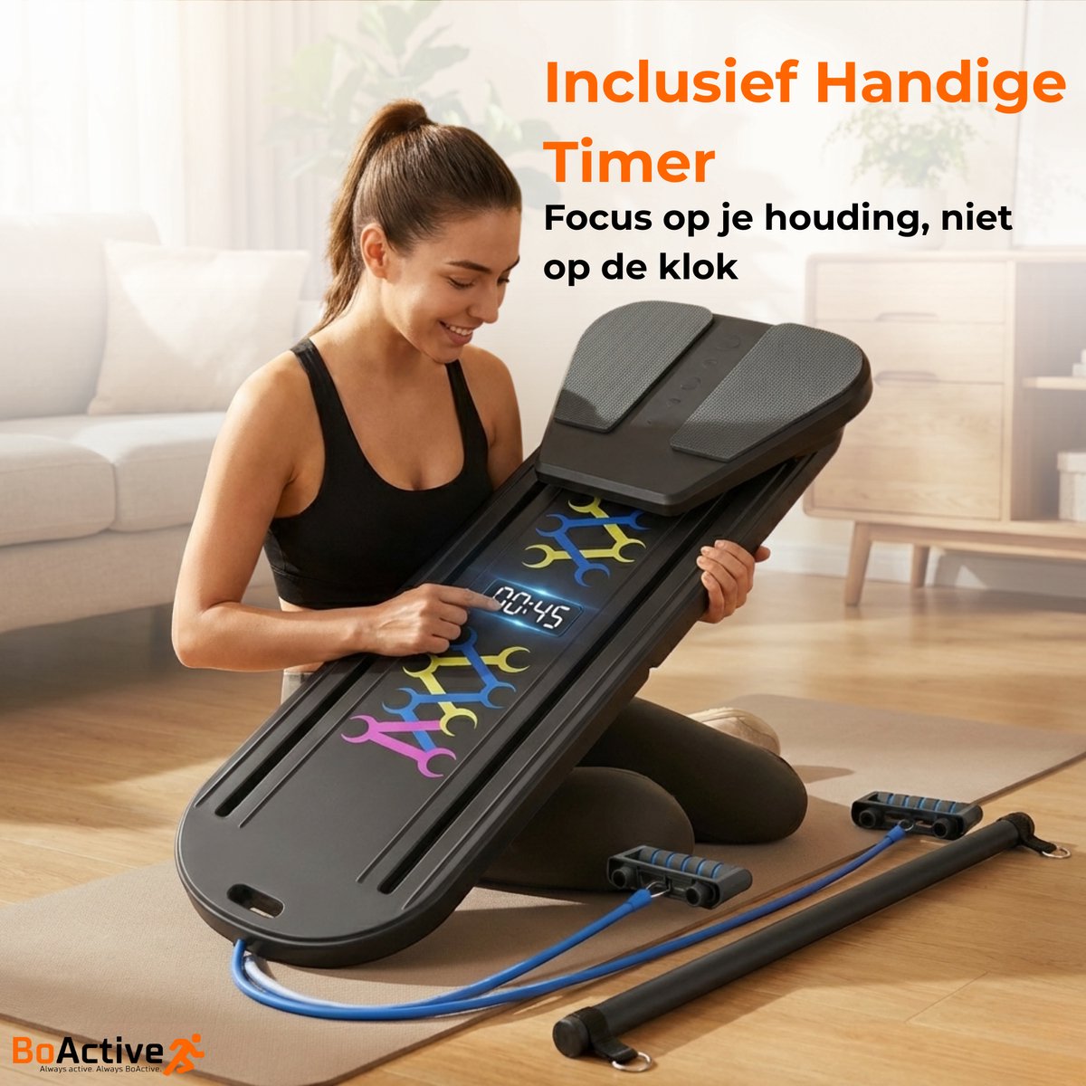 BoActive® Pilates Board Pro Opvouwbaar Fitness Board - afbeelding 3