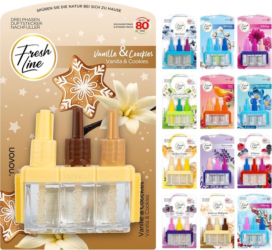 3volution Cookie Fresh Line® - Luchtverfrisser Navullingen 6 stuks - Vanilla & Cookies ...