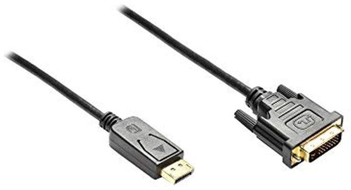 DisplayPort naar DVI-D 24+1 Aansluitkabel 5m - Hoge Kwaliteit 3-voudige Afscherming