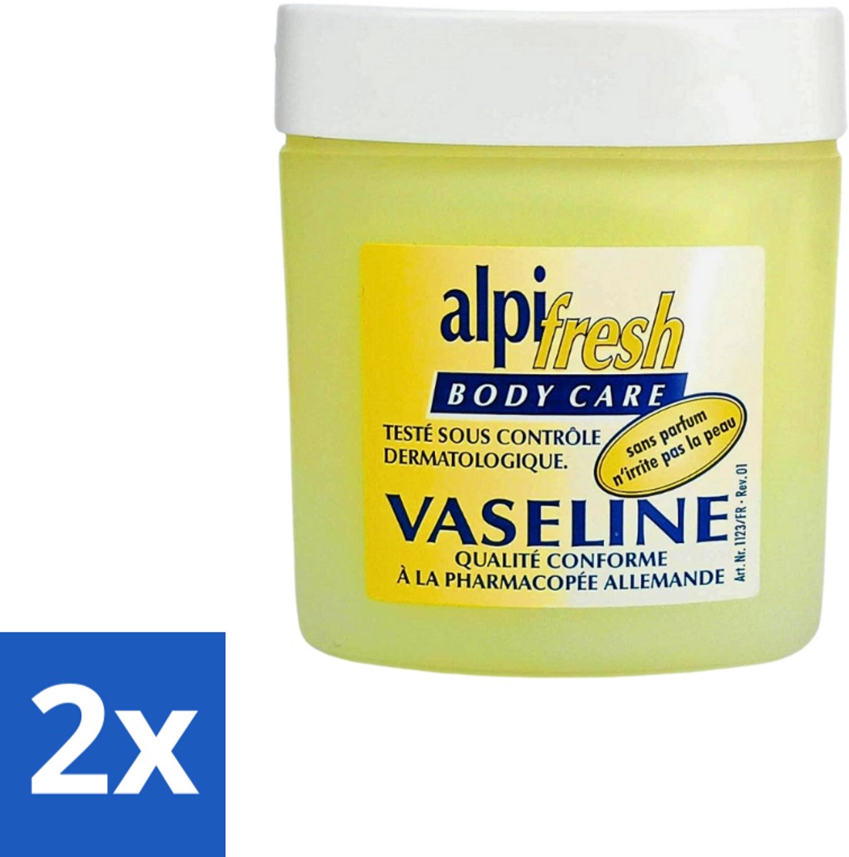 2 x Alpi-Fresh - Handcrème Vaseline - Bescherming & Hydratatie - 250 ml - Handcreme - Handbescherming - Hydratatie - Droge Huid - Kou Bescherming