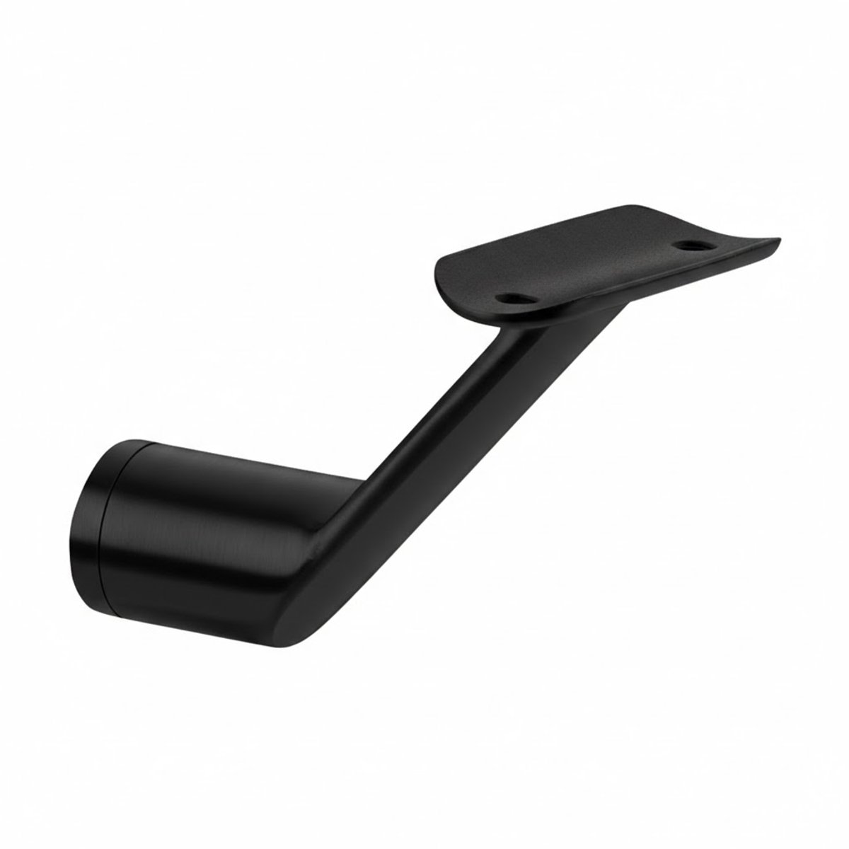 leuningdrager Trapleuninghouder RVS Gecoat RAL 9005 Rond 38–45 mm – Leuningdrager Wandmontage