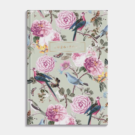 Hobbit - Mini Agenda 2026-2027 - Zakagenda A7 (7,5 x 10,5 cm) - 1 week op 2 pagina's - Harde kaft - Kleine agenda - Romantisch