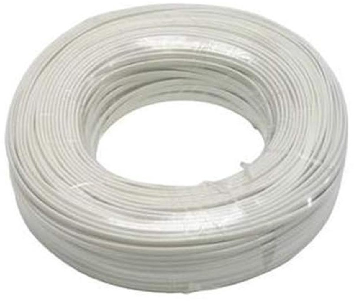 Telefoonkabel 4 aders 100 m - 28AWG CCS - Platte Stijl