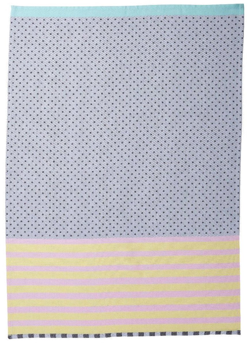 Miss Etoile Keukendoek Miss Etoile Dots geel zwart 70x50cm