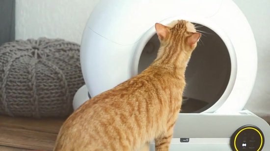 Automatische Kattenbak - Zelfreinigend Electrische Kattenbak - Bedienen via App - 65L + 9L - Incl stekkeradapter en 1 rollen Kattenbakzakken - Slimme Waarschuwing - Gezondheidsbewaking - Excl. Kattenbakmat