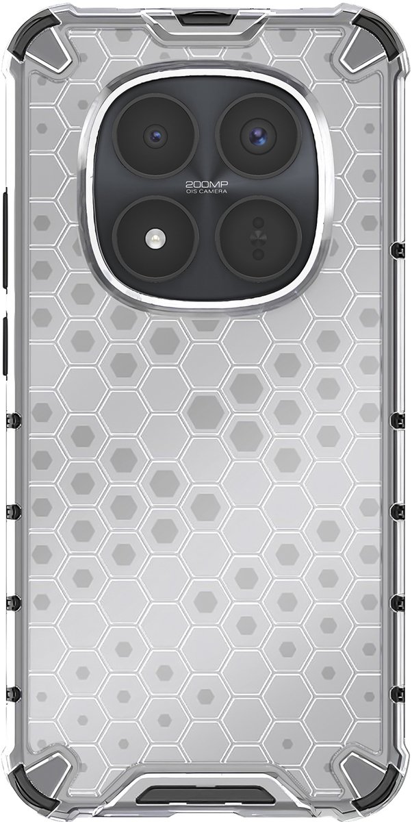 Avizar Hoesje voor Redmi Note 15 Pro Plus 5G Versterkt met Honingraattextuur, Wit