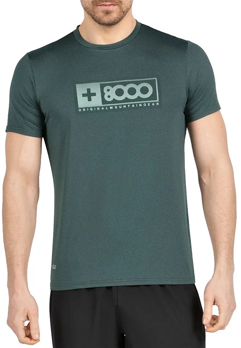 +8000 Tart T-shirt Met Korte Mouwen Groen 2XL Man