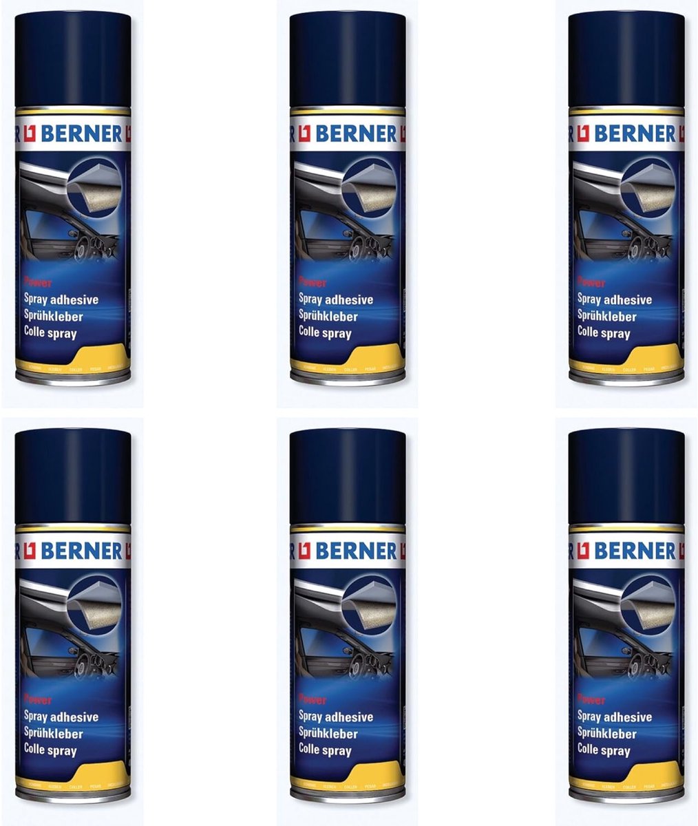 Hittebestendige Spuitlijm - Universele Lijmspray - Materiaal Verlijmen - Hoge Temperatuur Bestendig - 6x 400ml - Transparant