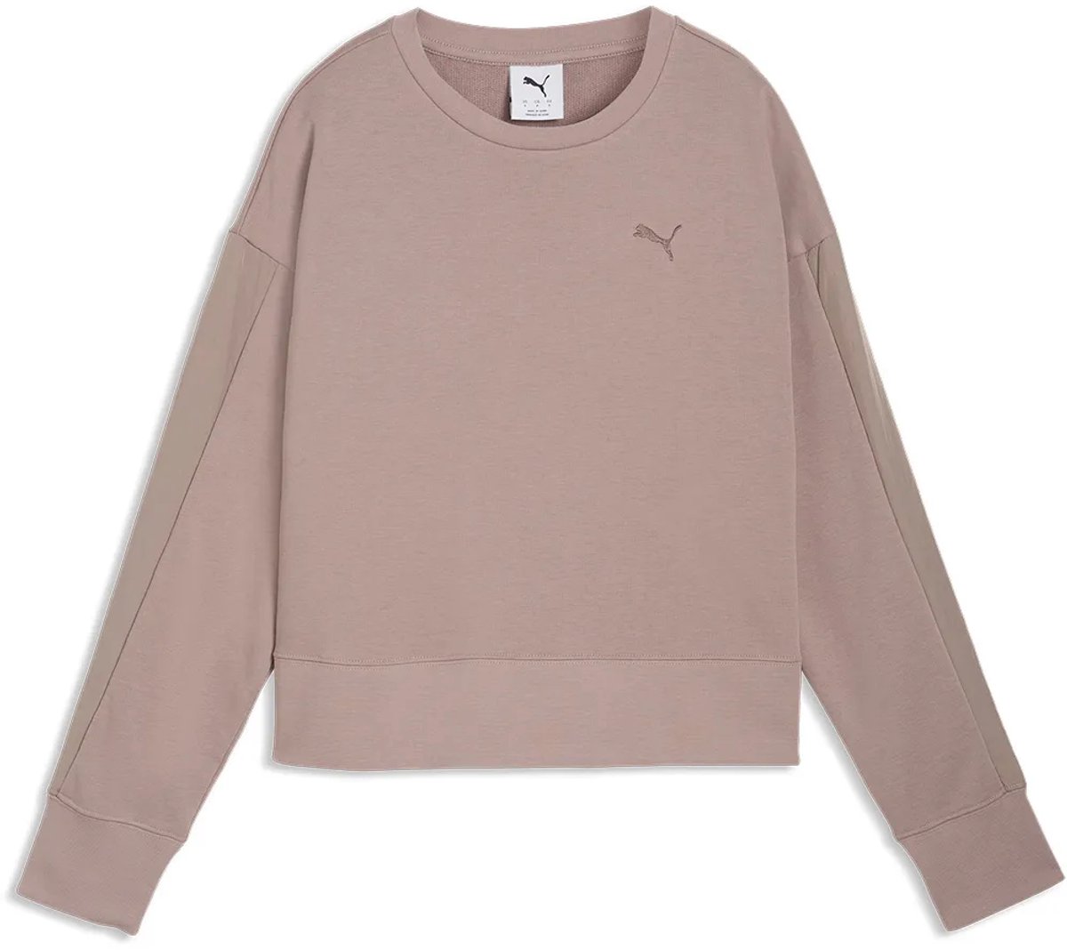 Puma Her Relaxed Fit Sweatshirt M Vrouw Sand Stone