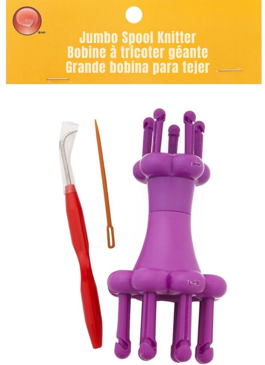 SAVI® Punnikmolen - Breimolen - Punniken Voor Kinderen - Voor Volwassenen - Paars - 6cm x 15cm x 20cm