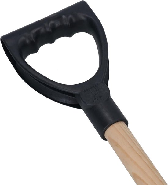 Houten steel - Vervangende handgreep - Gereedschap reparatie - Ergonomische D-vorm - 104cm lang - Natuurlijk hout van Merkloos	 — afbeelding 5