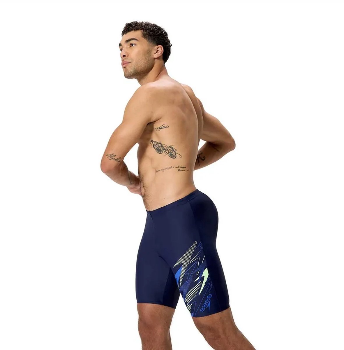 Speedo Medley Logo Jammer Heren Sportzwembroek - Marine/Blauw — afbeelding 23