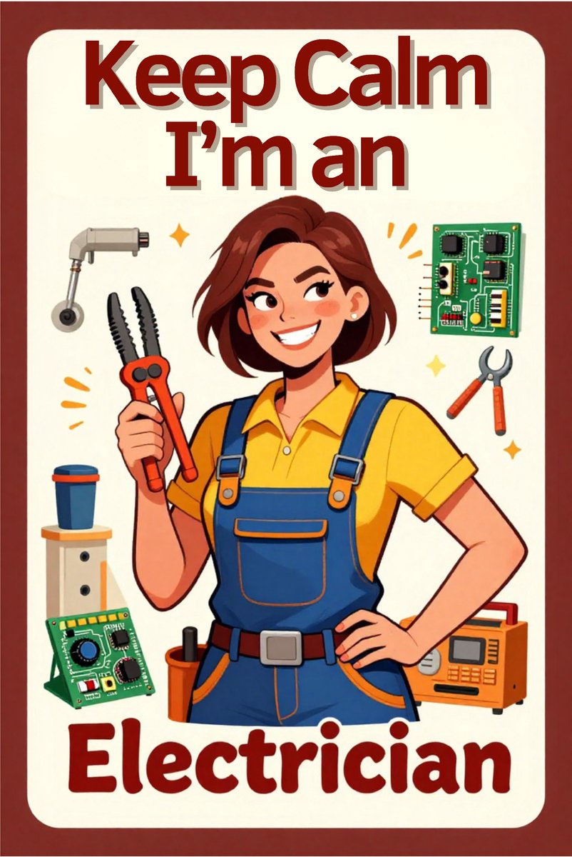 Huurdies - Poster - I'm an electrician - A2