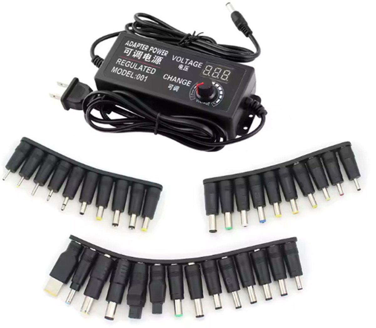 Verstelbare Adapter - Universele Voeding - Stroomaansluiting