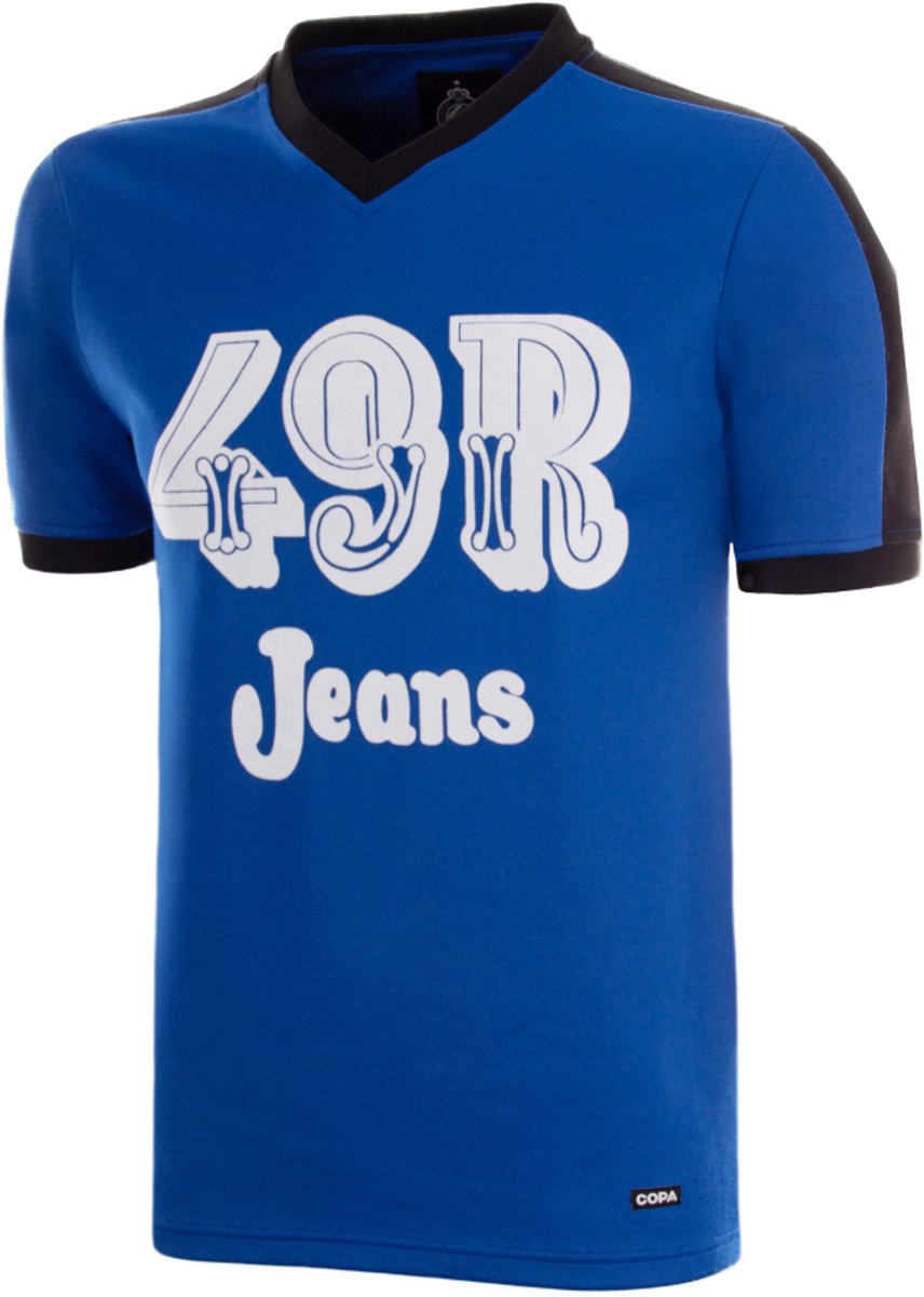 COPA Football - Retro Club Brugge 1976 - 77 - Retro Voetbalshirt - Heren - XL - Blauw