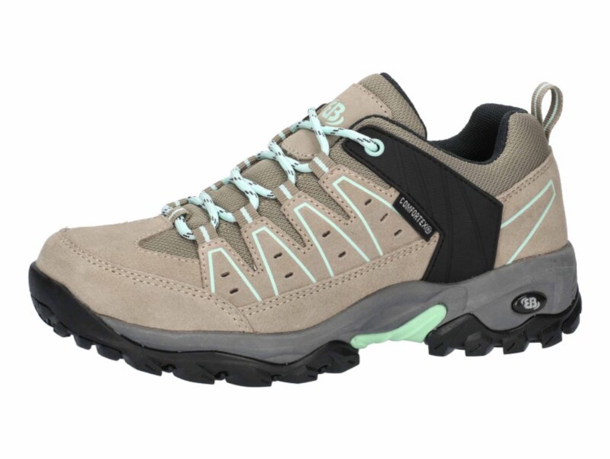 Brütting wandelschoenen Mount Pinos Low met comfortex – Turqoise 39 Beige