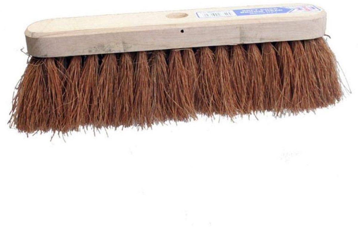 Bezem Hoofd - Kokosvezel Borstel - Buiten Schoonmaken - Zachte Vezels - 30cm Breed