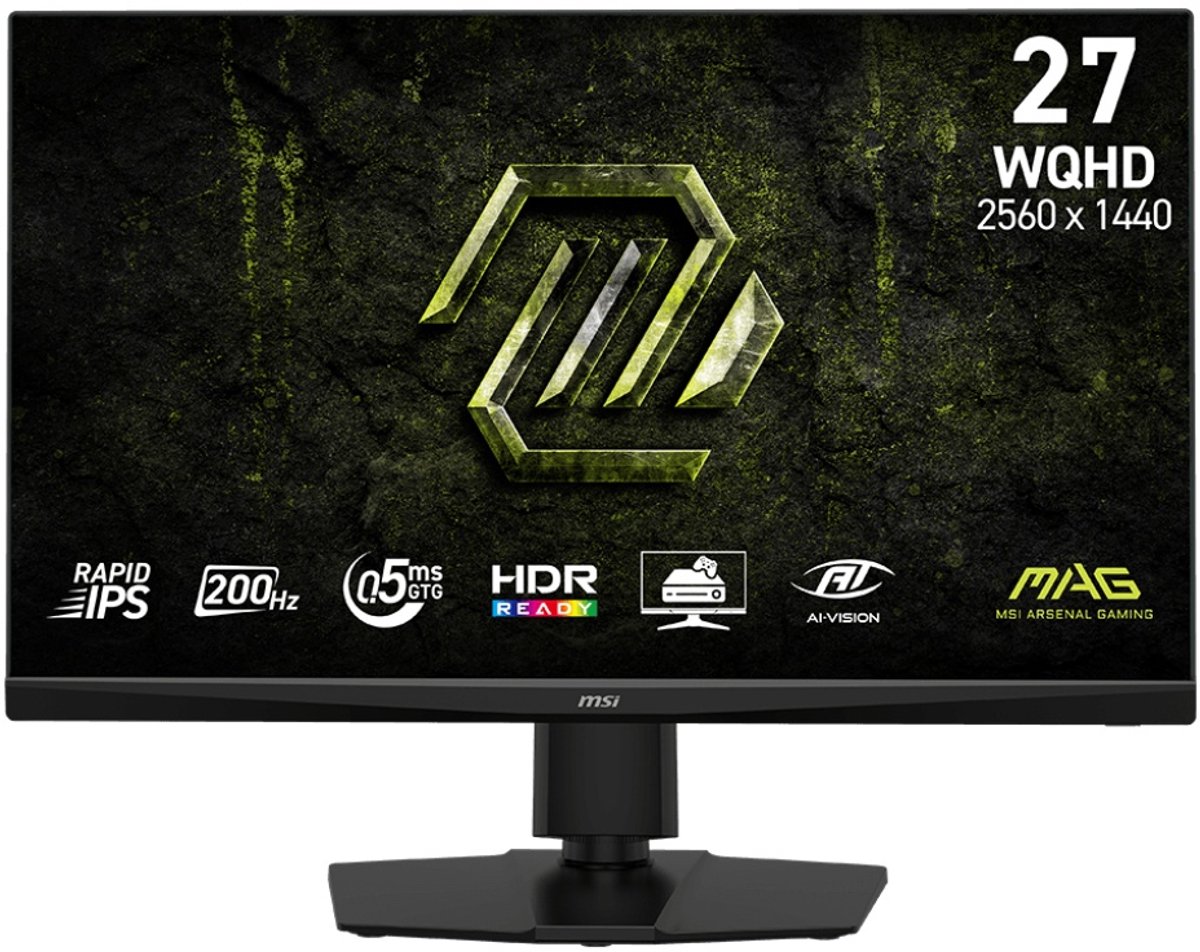 MSI MAG 272QPF E20 QHD Gaming Monitor 200Hz 27 inch - MSI Computer Europe - €157,00