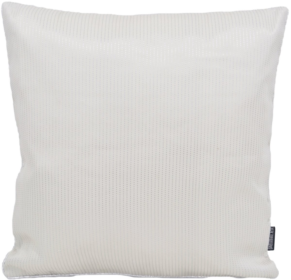 Gek op Kussens! Sierkussen Nura White / Silver | 45 x 45 cm | Polyester Wit-Zilver