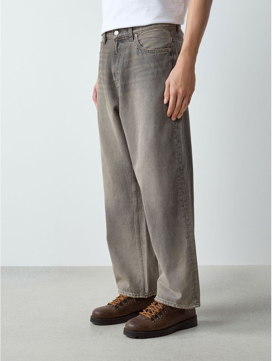Next - Heren - Jeans met wijde pasvorm - Grijs