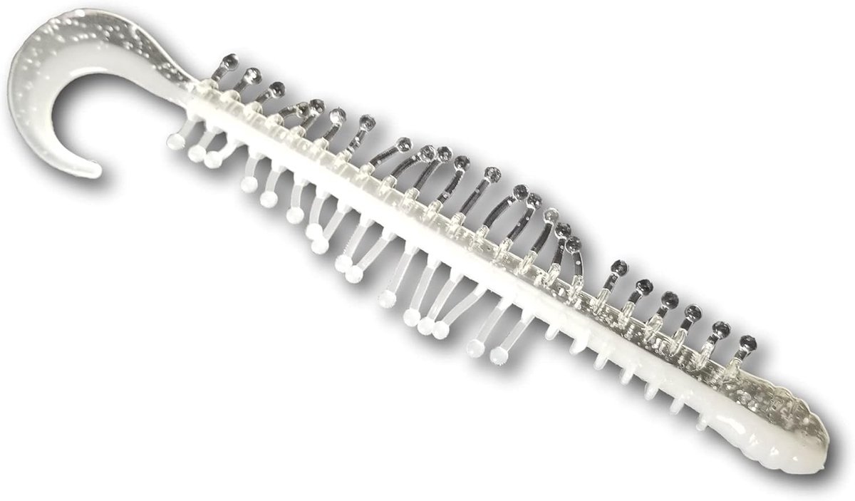 Worm Vliegen - Zachte Kunstaas - Vissen Vangen - Realistisch Profiel - 10 cm - Arkansas Shad