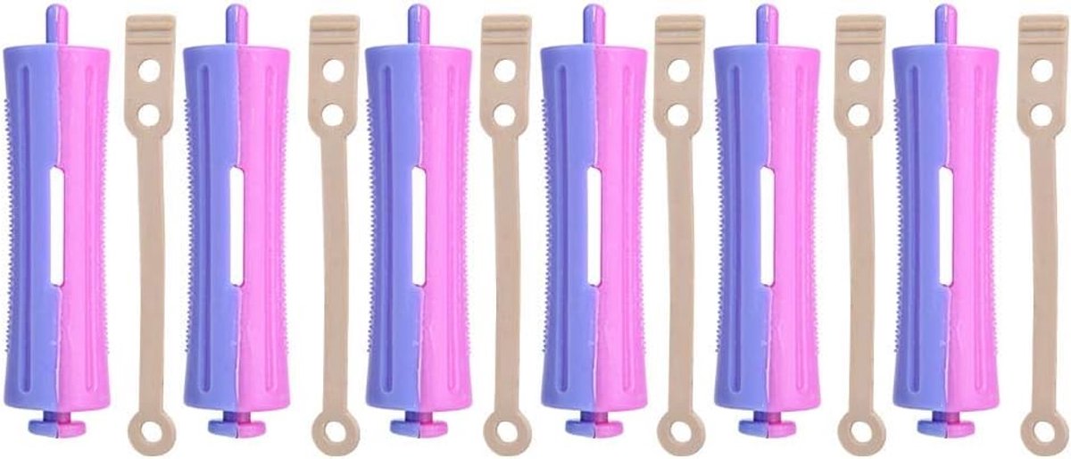 Haarrollers Set - Krulspelden Set - Haar Krullen - 8 Verschillende Maten - 9 cm Lengte
