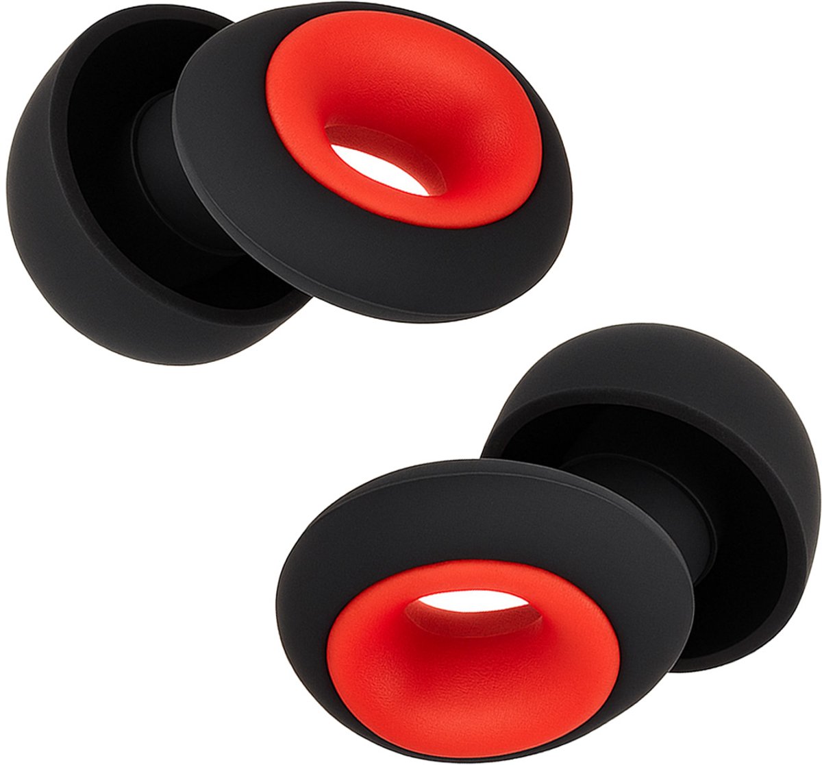 EarPlug - Oordoppen - Czarno-Czerwony - 35 dB Geluidsisolatie - Reisklaar Met Etui