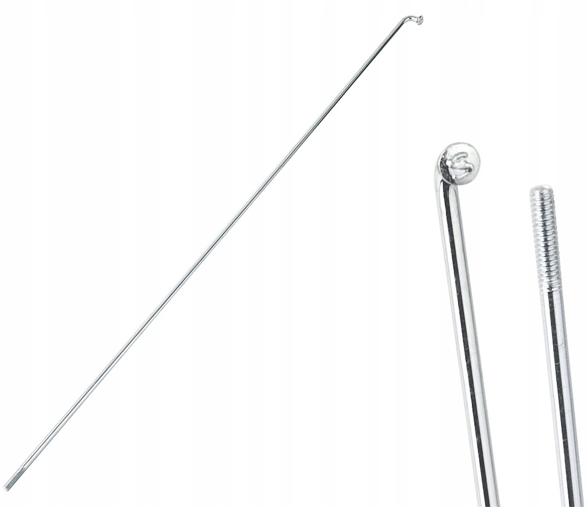 SLE Spokes - Stalen Spaak - 132mm - Verzinkt - Zilver