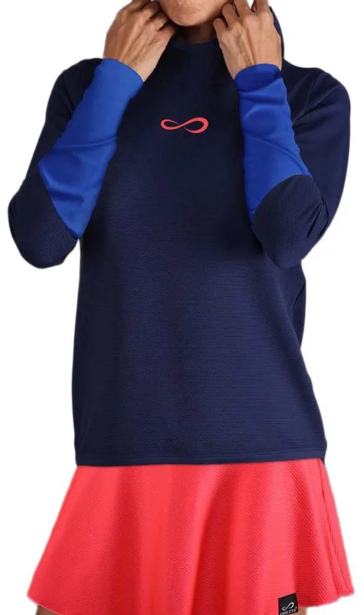 Endless Breath Line Hoodie Blauw L Vrouw