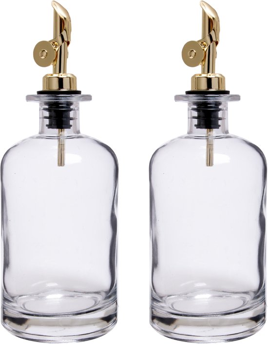 Bouteille d'huile d'olive Vide - XIVADA - 2 pc Bouteilles Huile et Vinaigre en Verre - 500 ML