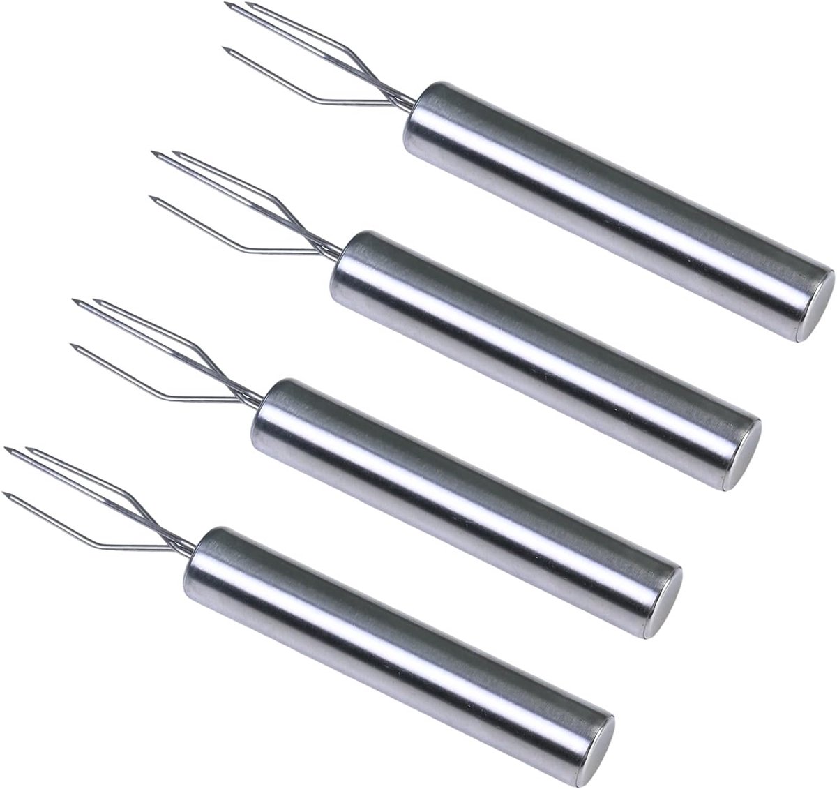 Grillspiesen Set - Aardappelvorken - Veelzijdig Grillen - Roestvrij Staal - 13.5 cm Lengte