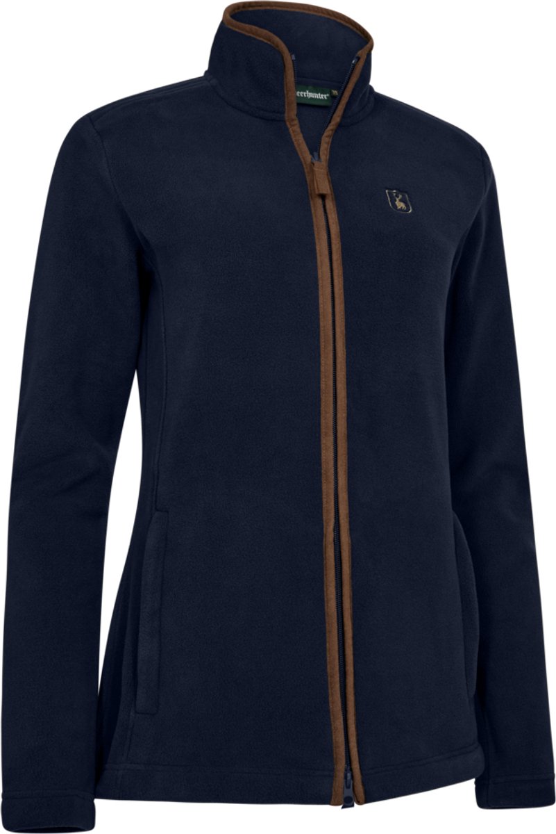 Deerhunter Dames Cumbria fleecejas fleece scandinavische outdoorfleece countrylife Donkerblauw Cypress