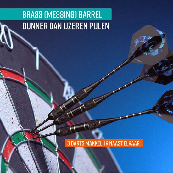 NAPI Darts - 6 Dartpijlen (64-delig) - 23, 24, 25, 26 Gram Dartspijlen - 2 Sets Premium Brass Pijlen - Steeltip - Inclusief Dart Flights & Case van NAPI — afbeelding 3