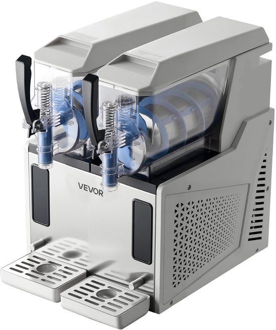 VEVOR Slushmachine 2 x 3 L, Slush-ijsmaker 450 W (Geen Ijs Nodig), Elektrische Margarita-machine met Zelfreinigende Functie, Geschikt voor Bevroren Margarita's, Frappés, Milkshakes en Shakes — afbeelding 2