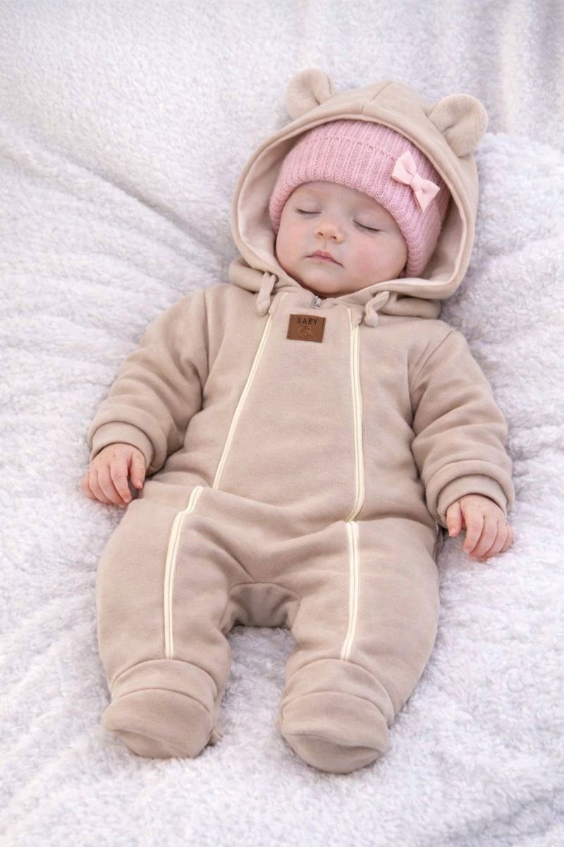 Dartomik - Baby's Jumpsuit - 68 - Dwarsgesneden - Beige